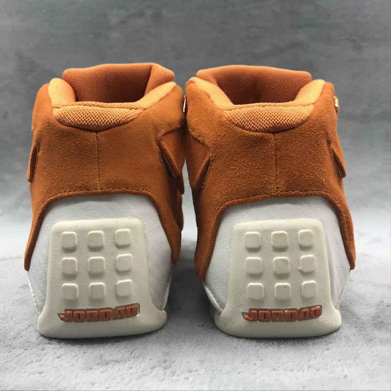 Authentic Air Jordan 18 Orange Suede